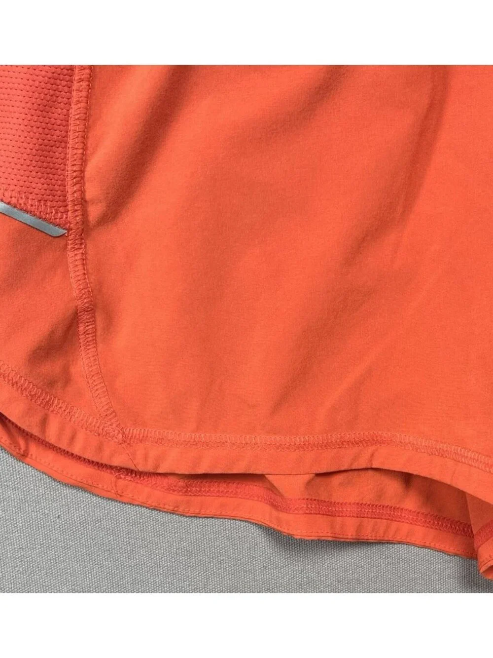 Athleta Ready To Go Orange Athletic Mid Rise Shorts Inseam 3.5